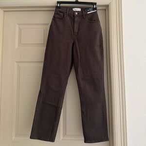 NWT Abercrombie & Fitch Curve Love Ultra High Rise The 90s Straight Jeans